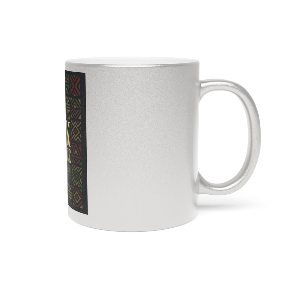Black Excellence Metallic Mug (Silver\Gold)